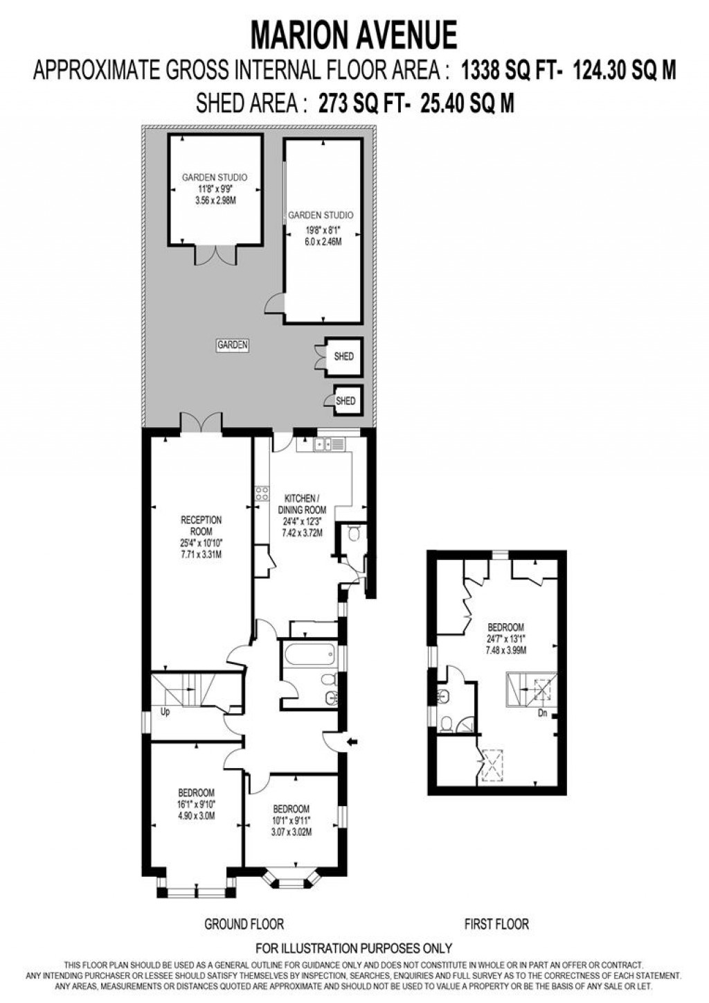 Floorplans For Marion Avenue, Shepperton