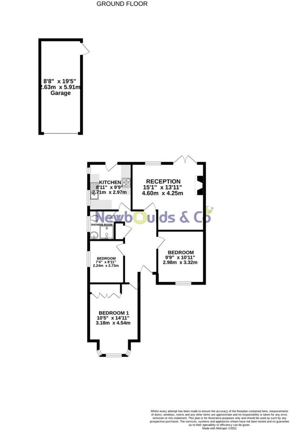 Floorplans For Queen Marys Drive, New Haw, Addlestone
